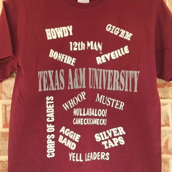 Gildan Texas A&M Maroon Graphic T-shirt - Picture 3 of 4